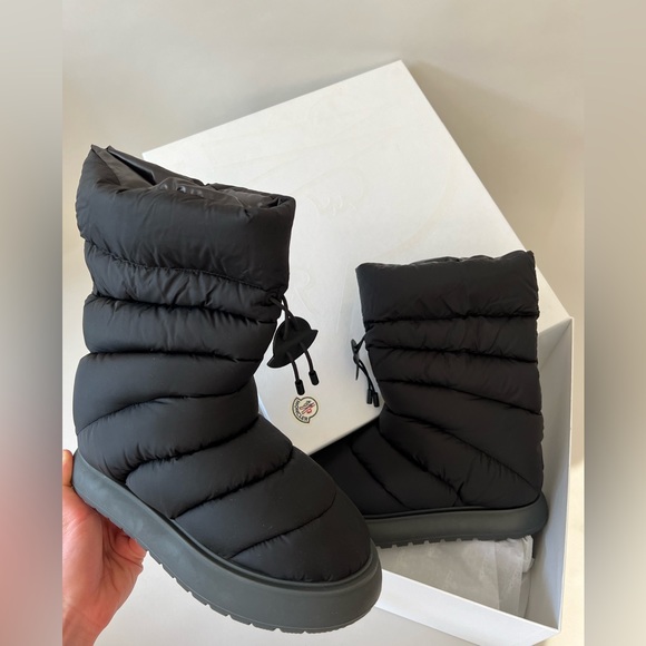 Moncler Shoes - Moncler Gaia Mid Puffer Boots in Black